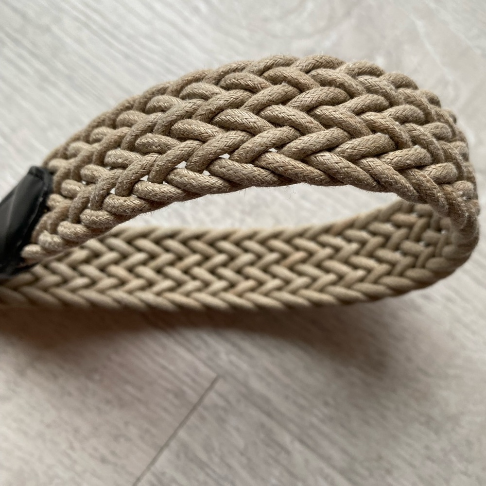Braided rope & leather belt